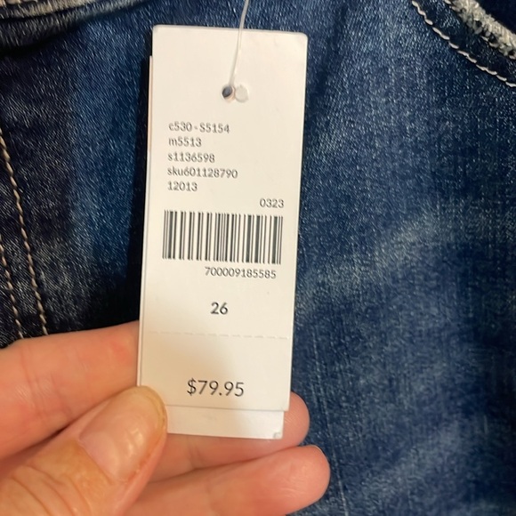 Lane Bryant Cropped Flare Blue Jeans, 26 - Picture 6 of 10